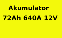 Akumulator 72ah 640a 